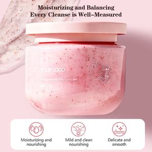 Exfoliante Corporal Vegano Coreano OEM - Exfoliante de Semillas de Granada con Ácido Hialurónico, Vitamina C y E, Textura Cremosa, Exfolia Suavemente - Product Image 5