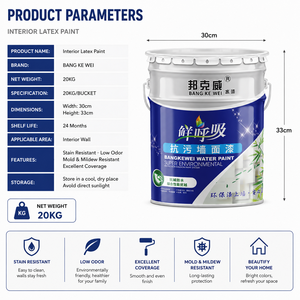 Mold Proof and Scrub Resistant Interior Latex <b>Paint</b> Water Based Eco Friendly Indoor Wall <b>Coating</b> - Product Image 3