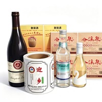 Etiquetas Autoadhesivas Transparentes Personalizadas de Fábrica, Etiquetas para Botellas, Etiquetas para Botellas de Licor, Etiquetas de Papel