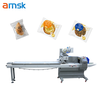 BG-350 d'emballage horizontale de film d'alimentation flux de paquets machine d'emballage horizontale de pain croissant de beignet de fruit