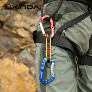 Xinda uiaa CE 25KN quickdraw thiết bị leo núi siêu mạnh mẽ Sling với 2 Carabiners thể hiện cho leo núi đá - Product Image 2