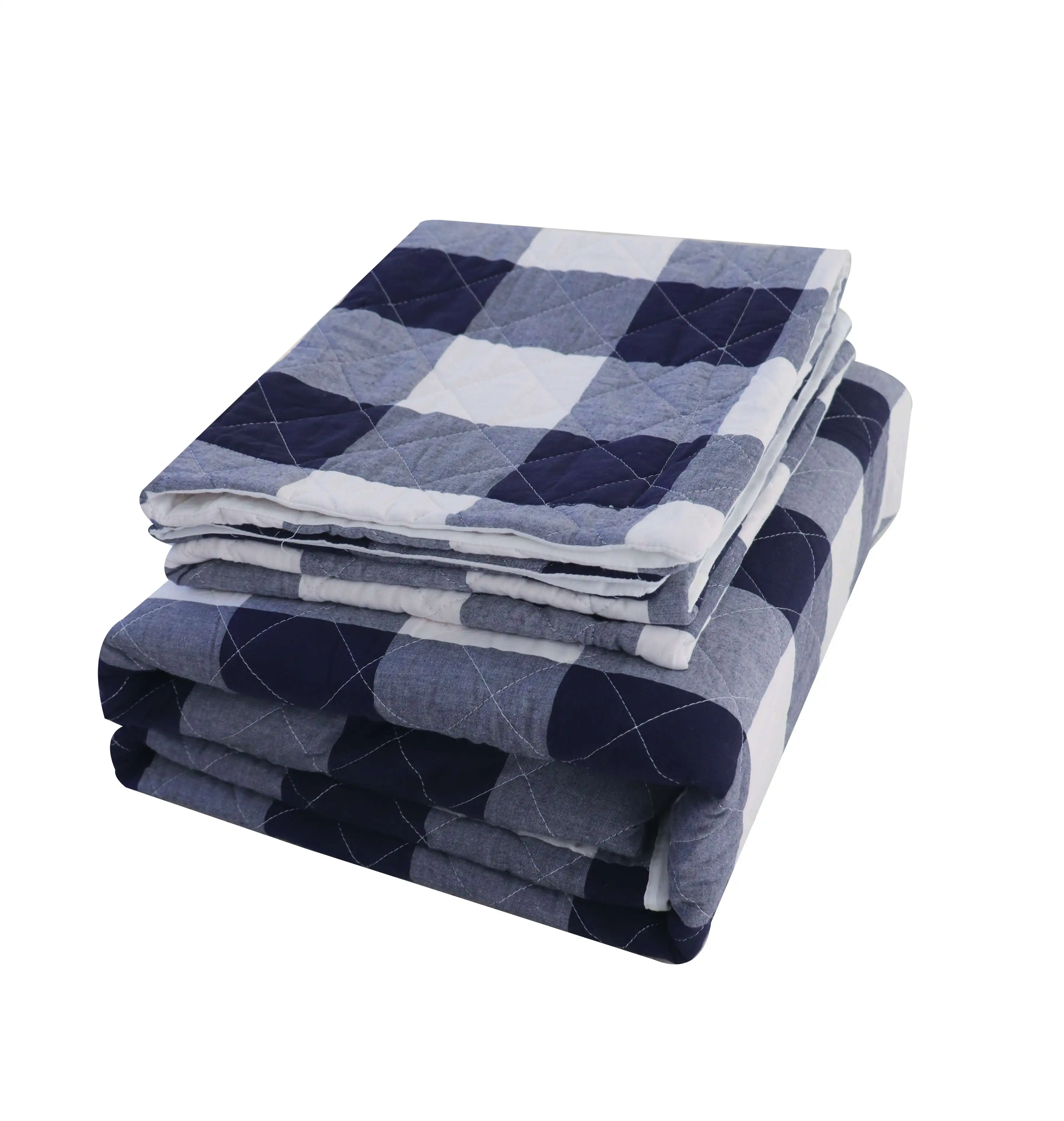 High Quality Washable Quality Plaids Quilt 100% Cotton Fabric Quilt