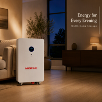 Batterie solaire LiFePO4 murale 51,2 V 48 V 100 Ah 200 Ah 300 Ah pour système de stockage d'énergie domestique