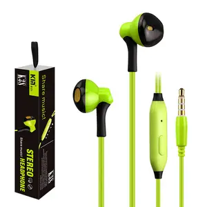 High Quality Plug Earphone Use for fm radio, mobile phone, computer, laptop, tablet pc 3.5mm