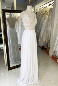 Abito <span class=keywords><strong>da</strong></span> <span class=keywords><strong>sposa</strong></span> in Chiffon di pizzo Curvy elegante per le <span class=keywords><strong>donne</strong></span> delle signore - Product Image 3