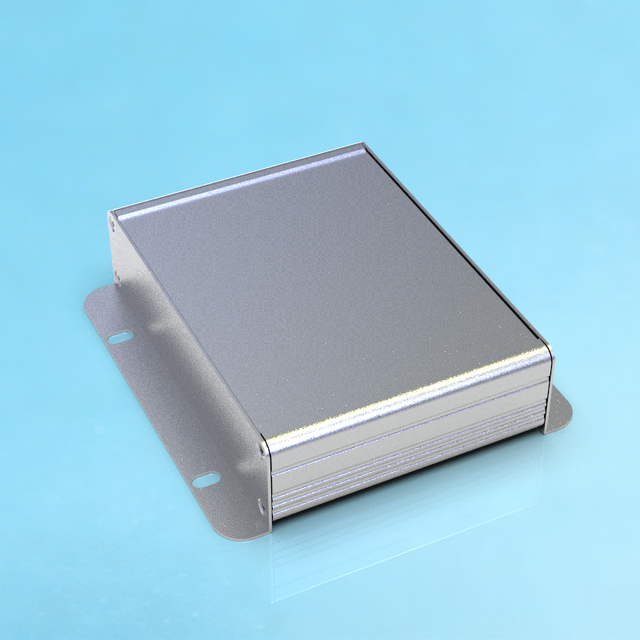 K197 140x35mm Extruded Aluminum Alloy Enclosure IP67 Waterproof Industrial Heat Dissipating Project Case