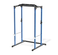 Support de banc de cage électrique multifonction pour salle de sport à domicile avec barres de sécurité solides crochets en J