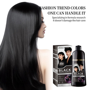 Tinte para el Cabello a Base de Plantas, No Dañino, Crema Colorante para el Cabello Negro Natural, Tinte Negro Saludable para Cubrir las Canas, Tinte para el Cabello en Espuma - Product Image 3