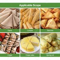 Machine automatique à faible coût pour la fabrication de lumpias, crêpes, wraps pakistanais et rouleaux de printemps, livraison aux Philippines et à Shanghai