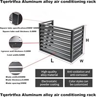 Cubierta de Aire Acondicionado Metálica para Exteriores, Diseño Personalizado, Moderna, con Corte Láser, Impermeable, de Aluminio