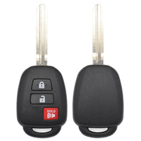 Llaves de Coche al por Mayor: Carcasa Mejorada de 3 Botones con Llave Virgen TOY43 - Proveedor de Llaves de Coche
