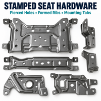 Supports de Sièges Automobiles Sur Mesure, Pièces en Tôle, Fabrication Métallique par Estampage Usiné CNC