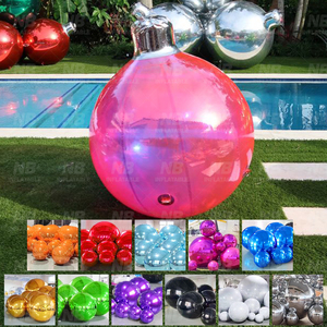 Multi Color Inflatable Mirror Ball Big Shiny Balls Reflective PVC <b>Balloon</b> Sphere for Christmas Events Party Wedding Decor <b>Custom</b> - Product Image 1