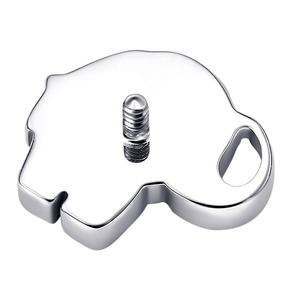 Eternal Metal ASTM F136 Titanio lindo <span class=keywords><strong>elefante</strong></span> roscado tops joyería <span class=keywords><strong>de</strong></span> perforación corporal <span class=keywords><strong>de</strong></span> alta calidad - Product Image 2