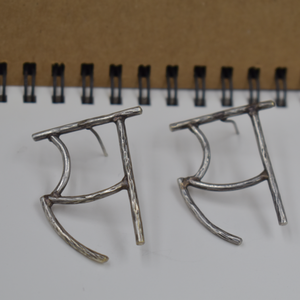 Bijoux de luxe de marque de créateur, boucles d'oreilles pour femmes, clous d'oreilles, lettres indiennes, bijoux plaqués or pour femmes et filles - Product Image 1