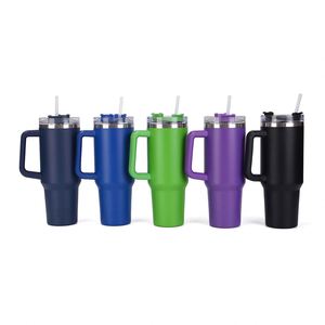 Gobelet de voyage isotherme H1.0 avec poignée, 40 oz, couvercle, paille, antidérapant, OEM ODM, logo personnalisé - Product Image 3