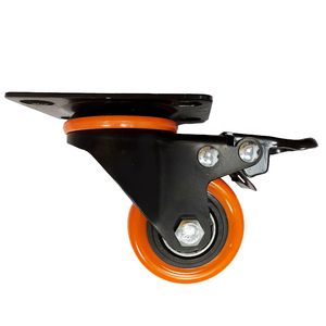3 Polegada 5 Polegada Médio Dever Giratório Pvc <span class=keywords><strong>Caster</strong></span> Laranja Trolley Roda <span class=keywords><strong>Caster</strong></span> 4 Polegadas - Product Image 5
