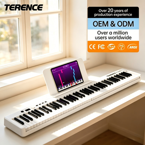 Piano Numérique Pliable TERENCE X88C 88 Touches, Clavier Semi-Lesté Portable avec Haut-parleurs & Bluetooth pour Débutants - Product Image 1