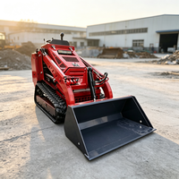 Mini Skid Steer Loader Diesel Langsung dari Pabrik dengan Kapasitas Angkut 420kg untuk Penanganan Material Kebun