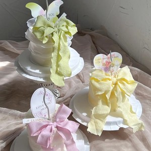 Decoraciones para pasteles con miel y dulzura, lazo de cinta con volantes para el Día de la Madre, suministros para decorar pasteles de cumpleaños - Product Image 5