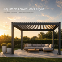 Pergola motorisée à lames orientables, design éco-responsable et coupe-vent, pour une amélioration ultime de votre espace extérieur moderne et une vie en plein air toute l'année.