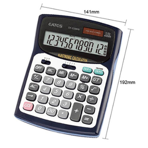 Eates công nghệ cao khoa học lớn LCD điện tử kép điện Thuế máy tính <span class=keywords><strong>12</strong></span> chữ số văn phòng Tài Chính máy tính - Product Image 2