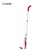 Serpillère flexible pivotante avec tête plate de 35x9,5 cm pour nettoyage des sols sans angle mort, manche en aluminium de 120 cm