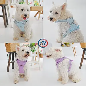 DRH K9 Néoprène Réfléchissant Robuste Réglable Pet Dog Har Accessoires Custom Leash No Pull Dog Harness Set Training Harness