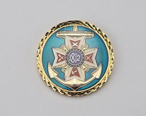 Vintage Cast Zinc maritim koin keras Enamel dilapisi bersejarah lambang desain kolektor pesanan jumlah besar tersedia huruf tema logam - Product Image 5