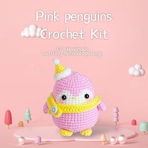 Kit <span class=keywords><strong>de</strong></span> crochet Pinguin <span class=keywords><strong>de</strong></span> Noël, sac DIY en fil et rembourrage faits main, Chine - Product Image 2