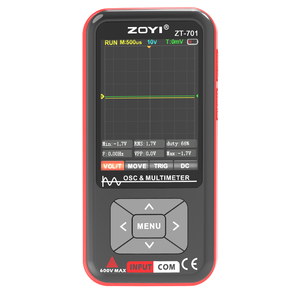 Osciloscopio Digital ZOYI ZT-701, Multímetro, Ancho de Banda de 5MHZ, 2 Canales, Multímetro 2 en 1, Medidor AVO - Product Image 1