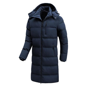 <b>Men's</b> <b>Long</b> Puffer Jacket Winter Warm <b>Coat</b> Waterproof Breathable Lightweight Polyester Outdoor Casual Front - Product Image 6