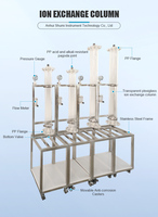 Colonne d'échange d'ions en plexiglas durable | Idéal pour extraire l'or en utilisant Aqua Regia et la purification industrielle