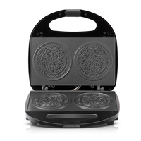 Grill électrique multifonctionnel RAF 750W, panini, beignets, gaufres, cornets, antiadhésif