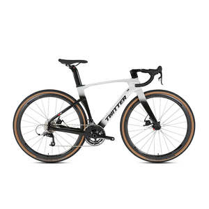 Bicicleta de Carretera de Fibra de Carbono de 700c RS de 24 Velocidades de Fábrica Original de China, Precio Económico, para Gravel y Carreras, Tallas 45-54cm, Unisex - Product Image 3