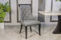 Meubles d'hôtel de Style américain, chaise de Restaurant Vintage gris rembourré