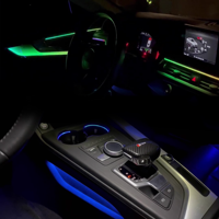 Éclairage ambiant dynamique LED 64 couleurs de haute qualité ZX 12V pour la décoration intérieure des Audi A5 deux portes 2017-2024