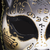 Masques de mascarade de haute qualité en gros pour Halloween, Noël, masques de chat demi-visage, costume de bal, performance, festival, fête
