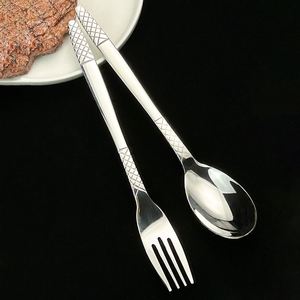 Vente en gros d'argenterie de luxe, ensemble de couverts modernes et durables en acier inoxydable argenté pour restaurants - Product Image 3