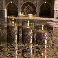 Lampe décorative Eid Mubarak Ramadan Kareem de Mermei, décoration de fête islamique musulmane pour la maison, bougie LED Eid