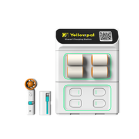 Armoire de location intelligente 8 emplacements en ABS pour ventilateurs et batteries externes à double usage
