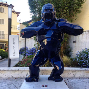 Estatua de Gorila Pintada a Mano Grande Personalizada de Fábrica China, Decoración para Galería de Arte/Vitrina/Centro Comercial, Escultura de <span class=keywords><strong>King</strong></span> <span class=keywords><strong>Kong</strong></span> - Product Image 6