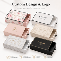 Boîte cadeau pliable personnalisée de style tiroir, adaptée aux sous-vêtements pour femmes, pyjamas, écharpes, chaussettes, boîtes d'emballage pour écharpes
