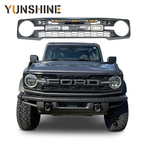 กระจังหน้าสไตล์ Ford Bronco <span class=keywords><strong>Raptor</strong></span> สำหรับปี <span class=keywords><strong>2022</strong></span>+  ทำจากพลาสติก ABS ใหม่ ชุดแต่งกระจังหน้ารถยนต์ สำหรับ Bronco 2023 - Product Image 1