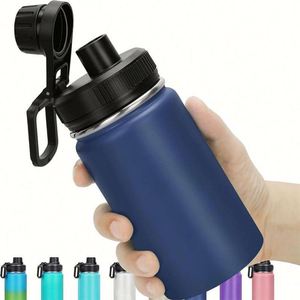 Bouteille d'eau sport isotherme en acier inoxydable 12 oz, isolation sous vide 12-24h, design minimaliste écologique, vente en gros - Product Image 1