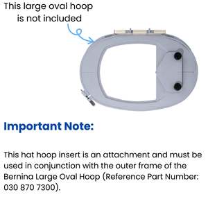 Insert de broderie Hoop n Buddyz pour machine à <span class=keywords><strong>broder</strong></span> <span class=keywords><strong>Bernina</strong></span>, compatible avec les séries B990, B790 PRO, B770 QE 5/7/8, grands cercles ovales - Product Image 2