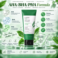 Nettoyant pour le visage en vrac 15% Centella Asiatica nettoyant pour le visage AHA BHA PHA crème hydratante de traitement de l'acné
