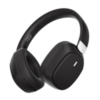 Casque sans fil T6 avec basse Casque de musique P9 avec matériaux en métal et cuir pour téléphone portable et voyage