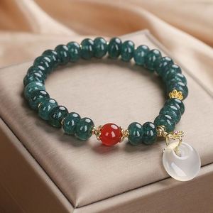 Chinese Style Vintage Natural Blue Jade <b>Beaded</b> <b>Bracelet</b> Abacus Beads Crystal <b>Bracelet</b> for Women White Blue <b>Beaded</b> <b>Bracelet</b> - Product Image 6