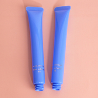 15ml Emballage en plastique cosmétique à impression personnalisée Conteneur de crème de soin pour la peau Tube de crème pour les yeux avec applicateur en céramique